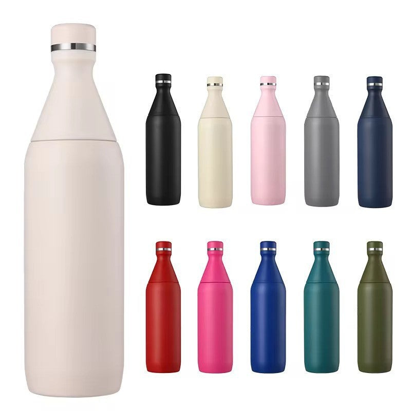 OEM Aesthetic Matte Powder Coated 20oz Sport Bottle with Slim Body for Yoga Studio Pilates Workout