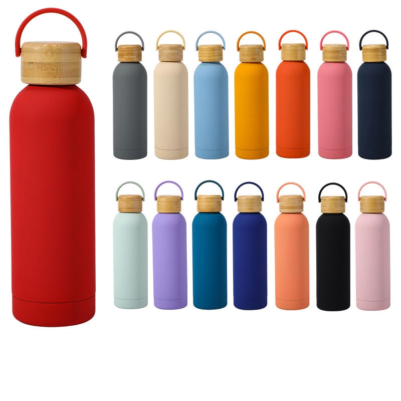 Eco Friendly Stainless Steel Double Wall Insulated Vacuum Bottle With Cap Water Bottles