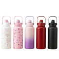 Vacuum Flask Set Insulated Water Bottle with Cup Stainless Steel for Sport Travel Office School,Reusable Leakproof Water Flask