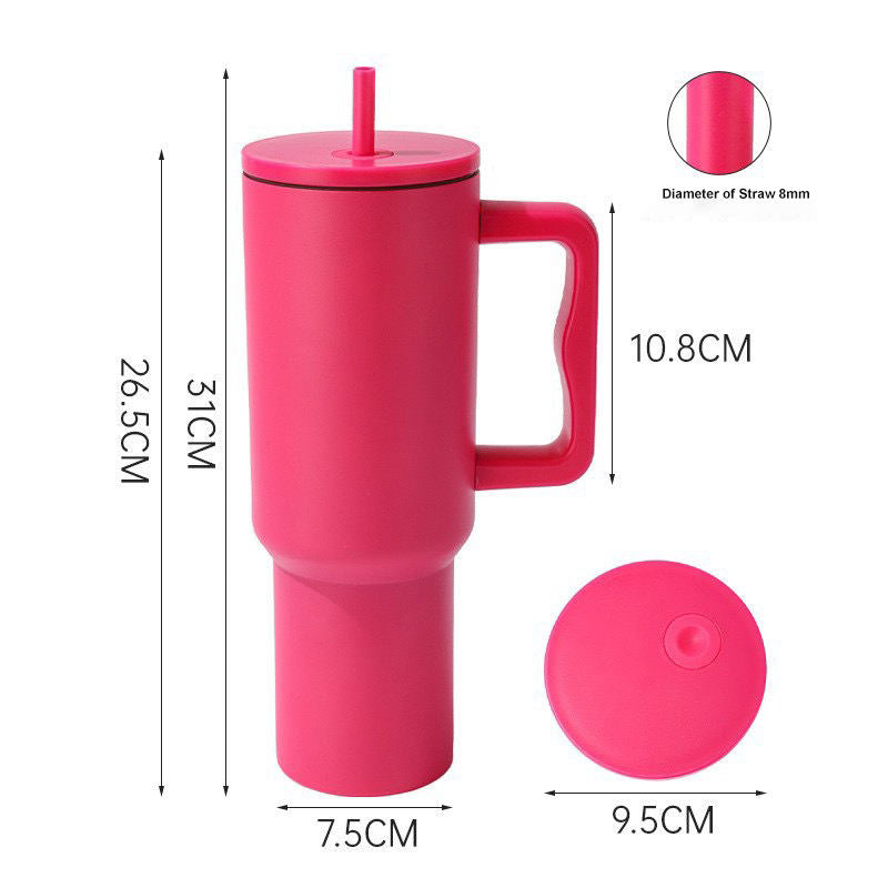 2026 New 30oz 40oz Stainless Steel Tumbler Vacuum Insulated Cup with Handle Straw Leak-proof Travel Coffee Mug Customize Logo