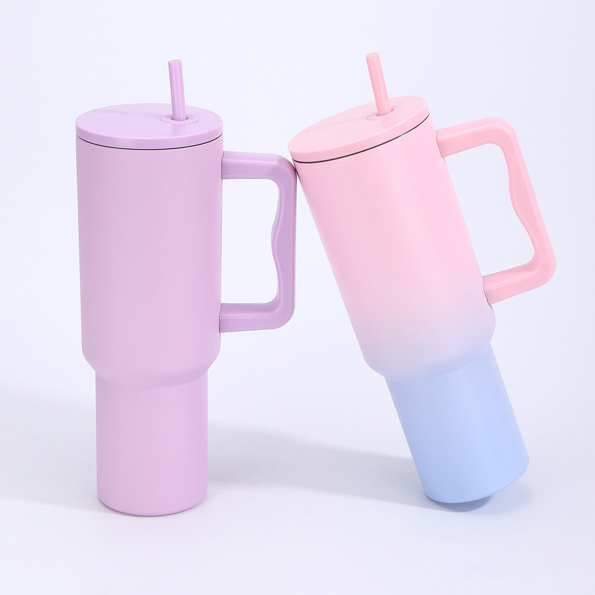 2026 New 30oz 40oz Stainless Steel Tumbler Vacuum Insulated Cup with Handle Straw Leak-proof Travel Coffee Mug Customize Logo