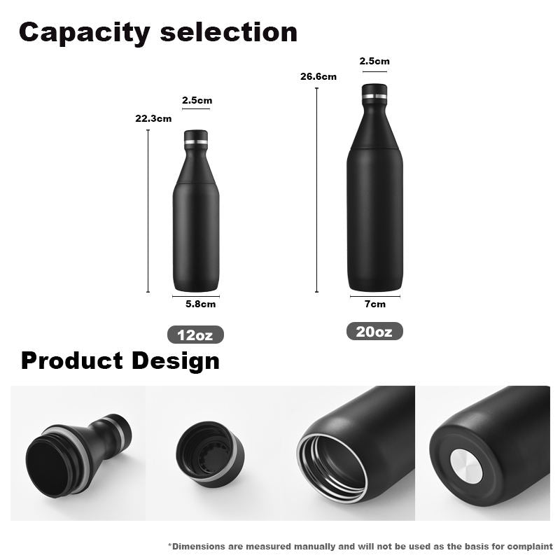 OEM Aesthetic Matte Powder Coated 20oz Sport Bottle with Slim Body for Yoga Studio Pilates Workout