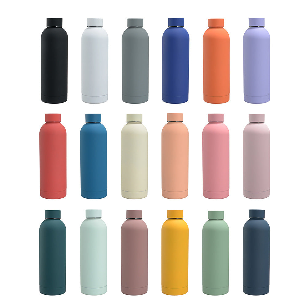 Factory Export 350ml/500ml/750ml/1000ml Stainless Steel Double Wall Vacuum Insulated Bottle BPA Free Modern Luxury Business Gifts Rubber Finish