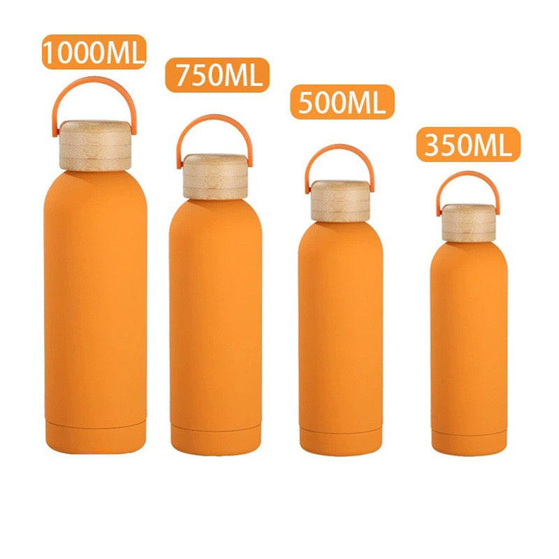 Eco Friendly Stainless Steel Double Wall Insulated Vacuum Bottle With Cap Water Bottles