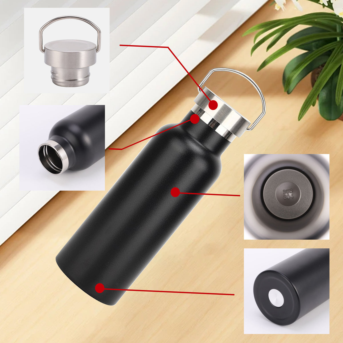 Wholesale Bulk Stainless Steel Vacuum Insulated BPA Free Eco-Friendly Thermal Performance for Reusable Sports