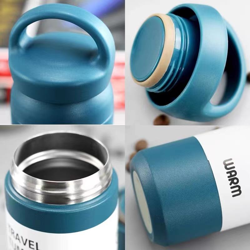 Wholesale Water Flask 350ml 500ml Wide Mouth Stainless Steel Powder Coated Vacuum Insulated Sports Water Bottle for Gift