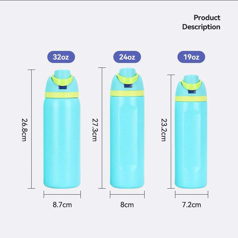 OEM Custom Wholesale OWA 16oz-32oz Double Walled Stainless Steel Water Bottle Cup Flip Lid Handle Thermal Insulation